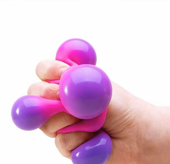 Flour Cubes Squeeze Toy, Colorful Cubes Squeeze Toy, Stress-Relief Squeeze Toy view 2