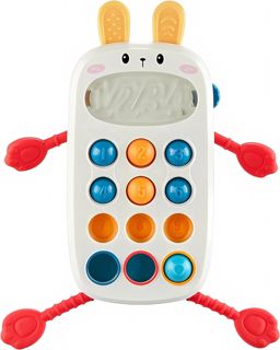 Pull String Fidgets Sensory Toys for Toddlers Learning Educational Infant Rabbit Mobile Phone Toy Toys 6-12 Months - Sensory