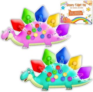 Dinosaur Color Sorting Sensory Toys Stocking Stuffers Montessori Toys Fine Motor Skill Game Learning Activities Calm Down