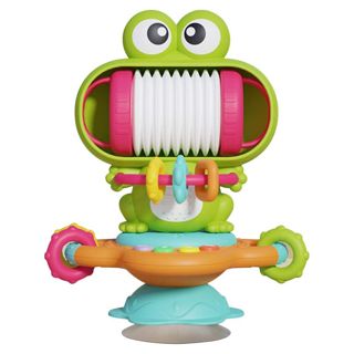 Infant Baby High Chair Toy Frog Interactive Baby Sensory Toys Montessori Educational Toys with Suction Cup and Music