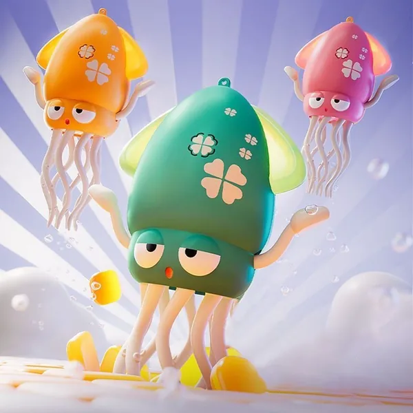 Chain-linked Dancing Squid view 2