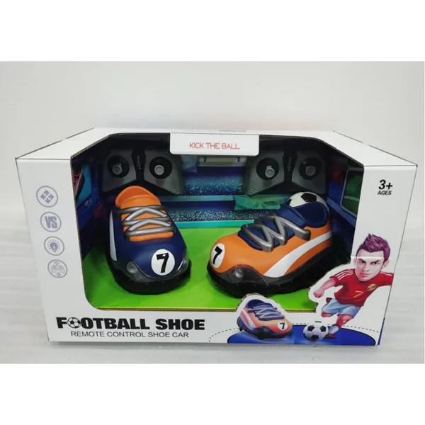 2.4G Lighting Mini Racing Car Football Shoes Soccer Rc Toys Remote Control Football Game for Children Playing Battle Game view 3