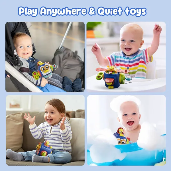 Baby Busy Cube Baby Toddler Toys Montessori Sensory Toys for Toddlers Fidgets Busy Board Learning Toys view 5
