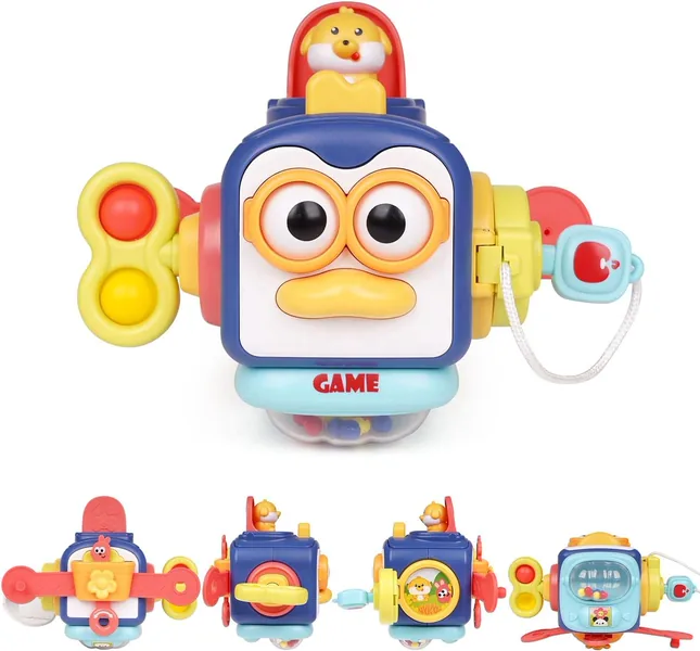 Baby Busy Cube Baby Toddler Toys Montessori Sensory Toys for Toddlers Fidgets Busy Board Learning Toys view 7