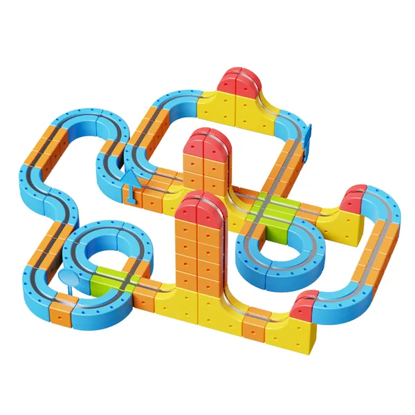 Multi-functional Magnetic Track Car / 150 PCS view 4