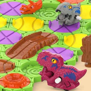 Educational Dinosaur Maze Puzzle for Kids Playing Building Toys DIY Assemble Maze - Fidget Cubes wholesale product sample